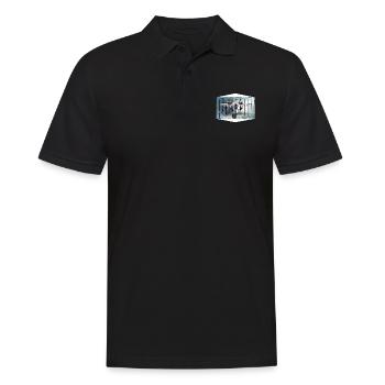 kampfjet ,raptor, - Männer Poloshirt - Schwarz - Vorne - Kai (181cm)
