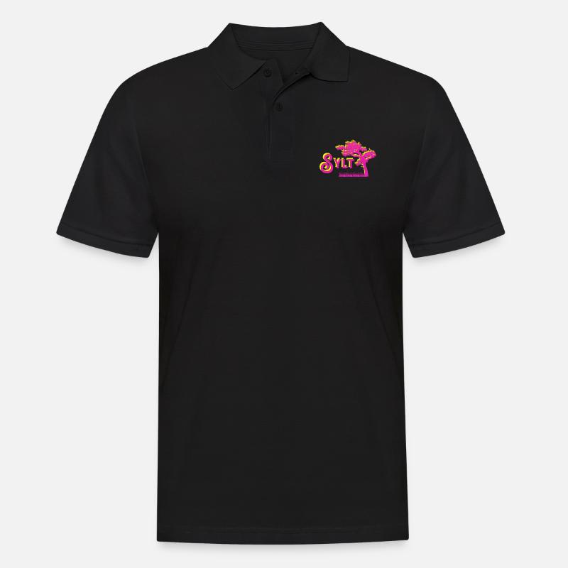 Sylt - Männer Poloshirt - Schwarz