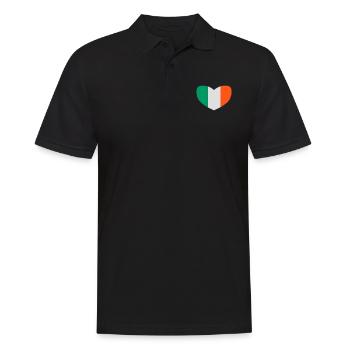 love irland - Männer Poloshirt - Schwarz - Vorne - Kai (181cm)