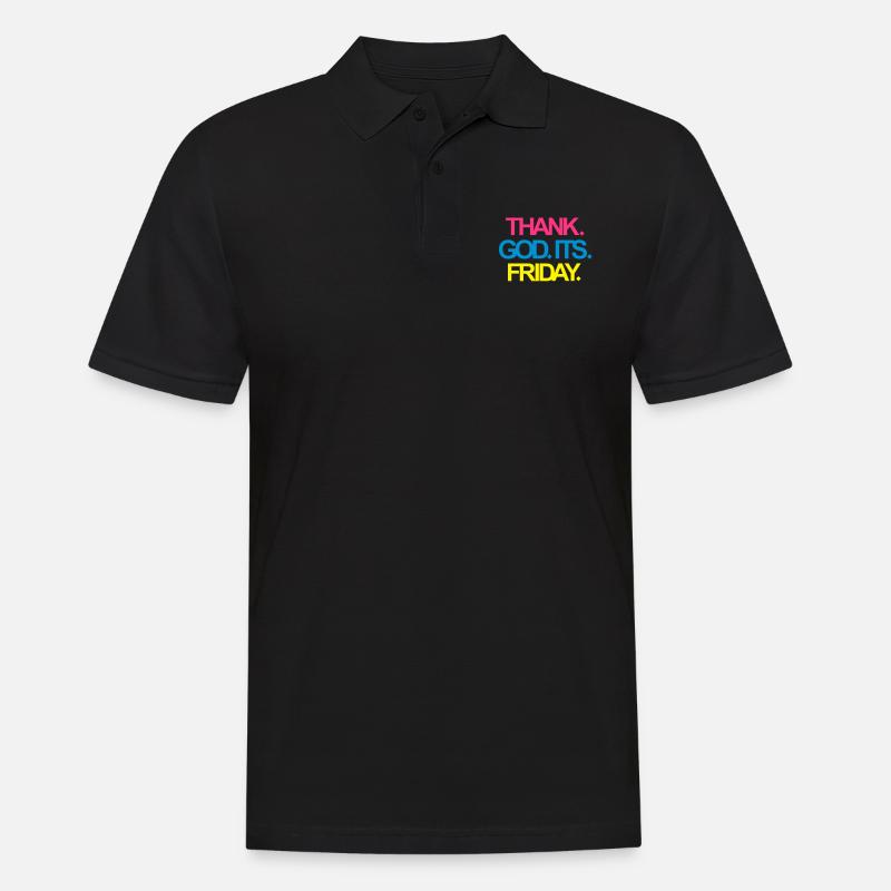 Its Friday! - Männer Poloshirt - Schwarz
