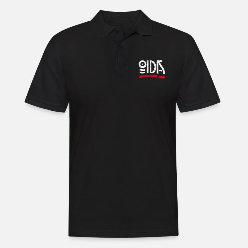 Oida - Männer Poloshirt - Schwarz