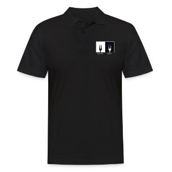 Plastic Metal Vinatge Geschenk Musik Gabel - Männer Poloshirt - Schwarz - Vorne - Kai (181cm)