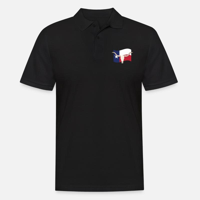 Texas - Polo Homme - noir