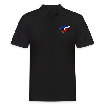 Patrouille de France bleu blanc rouge - Polo Homme - noir - Devant - Kai (181cm)