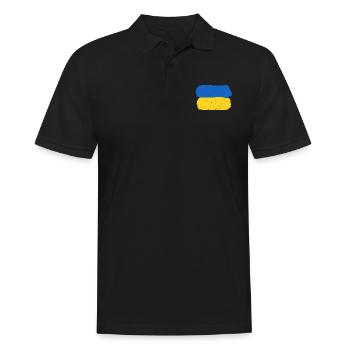 Rester avec l’Ukraine - Polo Homme - noir - Devant - Kai (181cm)