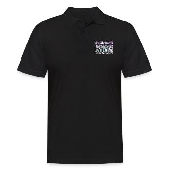 Logopäde Sprachtherapie Sprachtherapeut - Männer Poloshirt - Schwarz - Vorne - Kai (181cm)