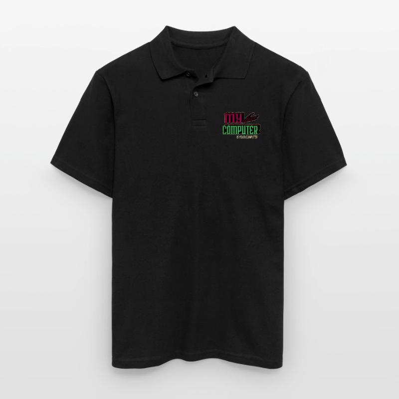 Present Hacking Coding Hacking Computer Men's Polo Shirt