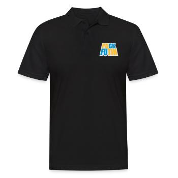 Conception du logo Puck Futin - Polo Homme - noir - Devant - Kai (181cm)