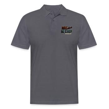 écologiste être éco alternativement vert - Polo Homme - charbon - Devant - Nico (186cm)