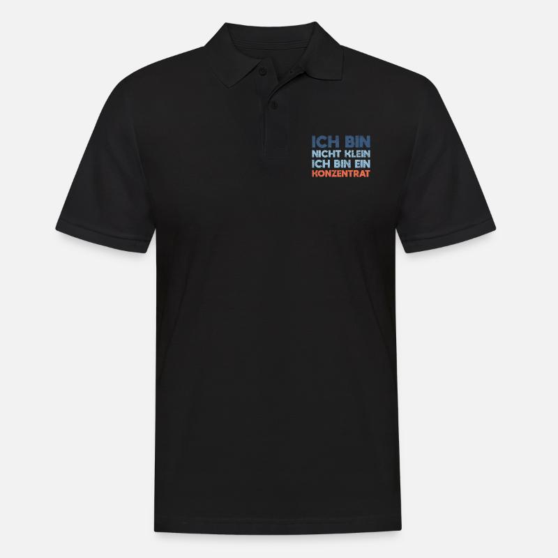 Ich Bin Nicht Klein, Ich Bin Ein Konzentrat - Männer Poloshirt - Schwarz