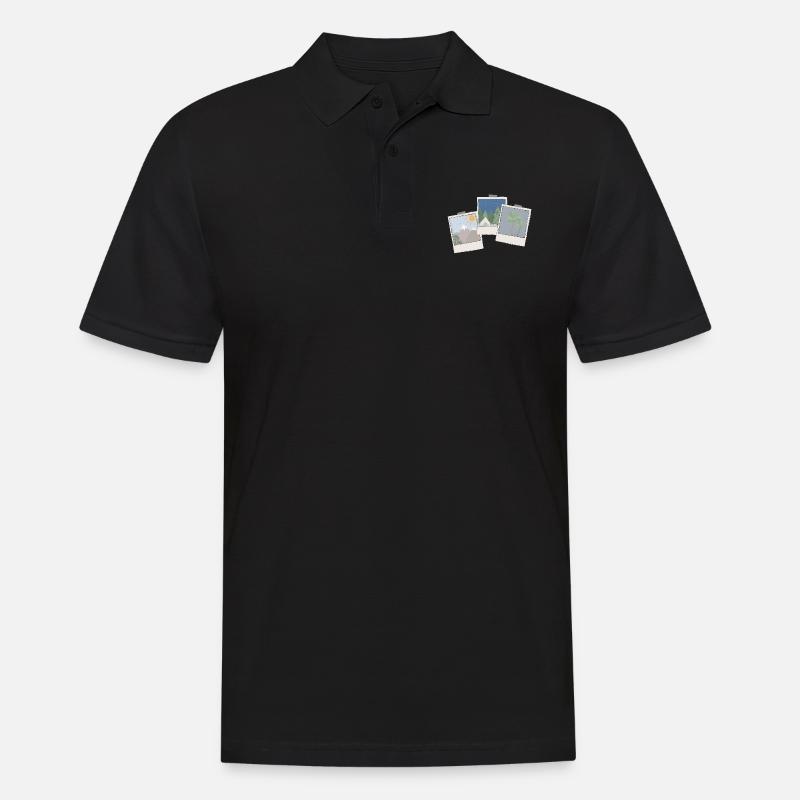 Bilder Trio - Männer Poloshirt - Schwarz