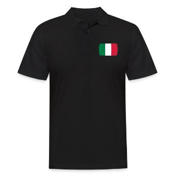 Italien Fahne Italien Flagge Italia italienisch - Männer Poloshirt - Schwarz - Vorne - Kai (181cm)