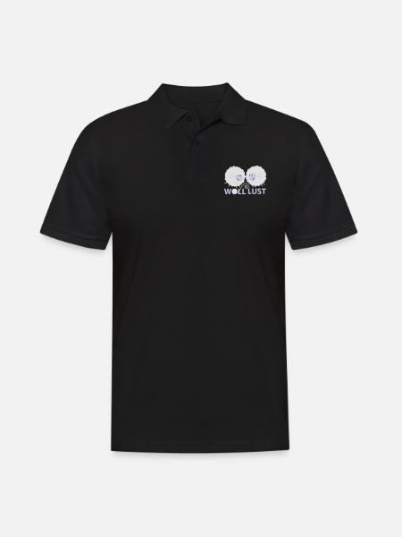 Woll Lust - Männer Poloshirt - Schwarz