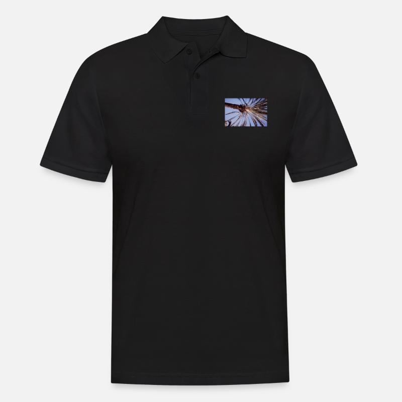 Coconut Tree - Männer Poloshirt - Schwarz