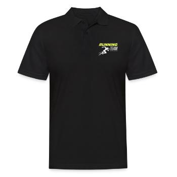 Équipe de course 1 - Polo Homme - noir - Devant - Kai (181cm)