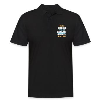 Veterinarian | Veterinary | Love of animals - Men's Polo Shirt - black - Front - Kai (181cm)