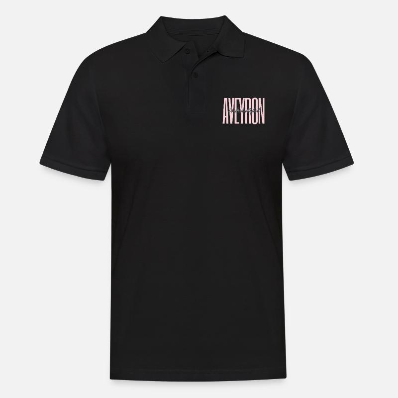 Aveyron is beautiful - Männer Poloshirt - Schwarz
