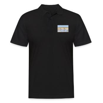 girafe et paysage dans un parc national d’Etosha - Polo Homme - noir - Devant - Kai (181cm)
