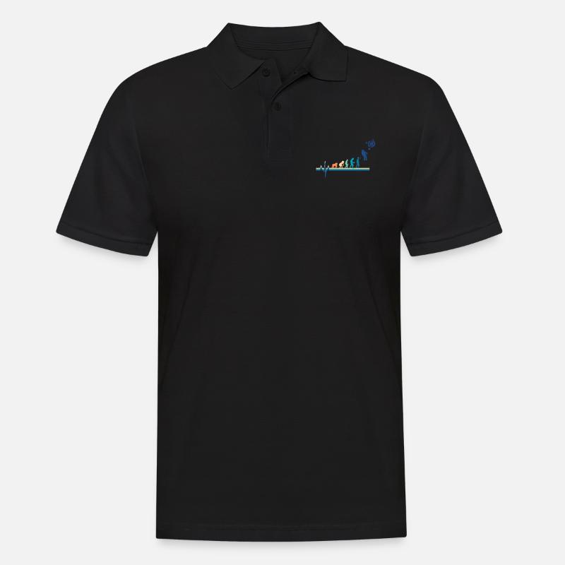 Evolution Astronaut Heartbeat - Men's Polo Shirt - black