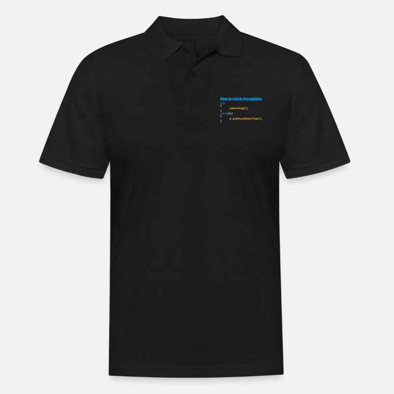 Programmierer, Software, Informatik, Developer - Männer Poloshirt - Schwarz
