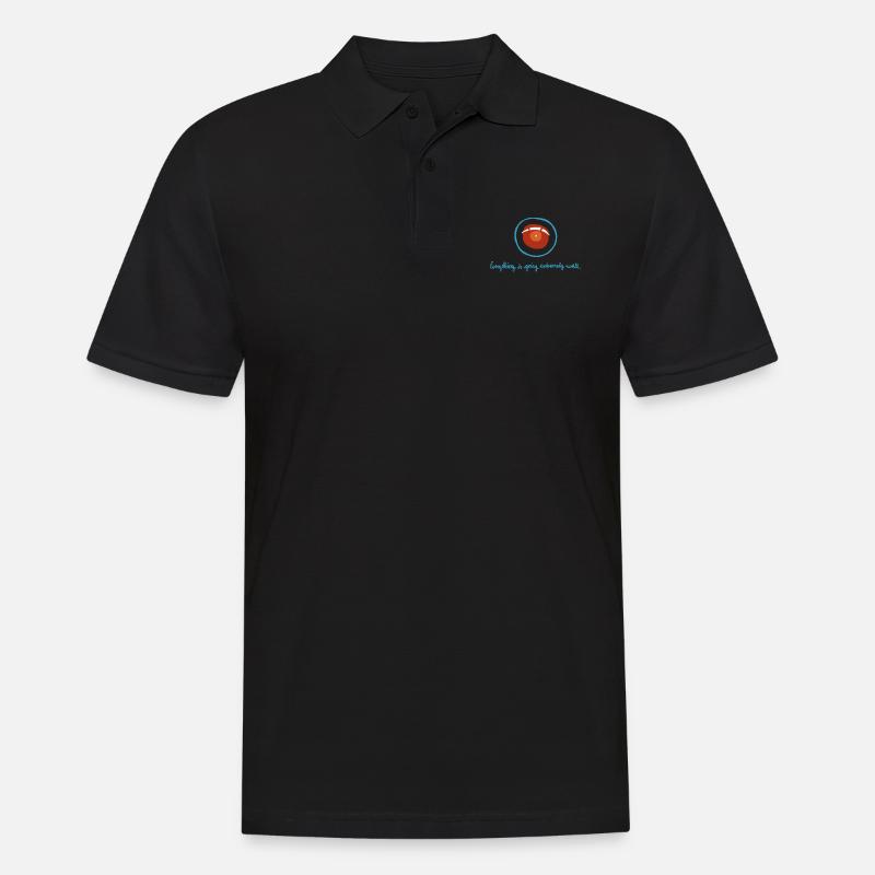 HAL Everything is going extremely well - Männer Poloshirt - Schwarz