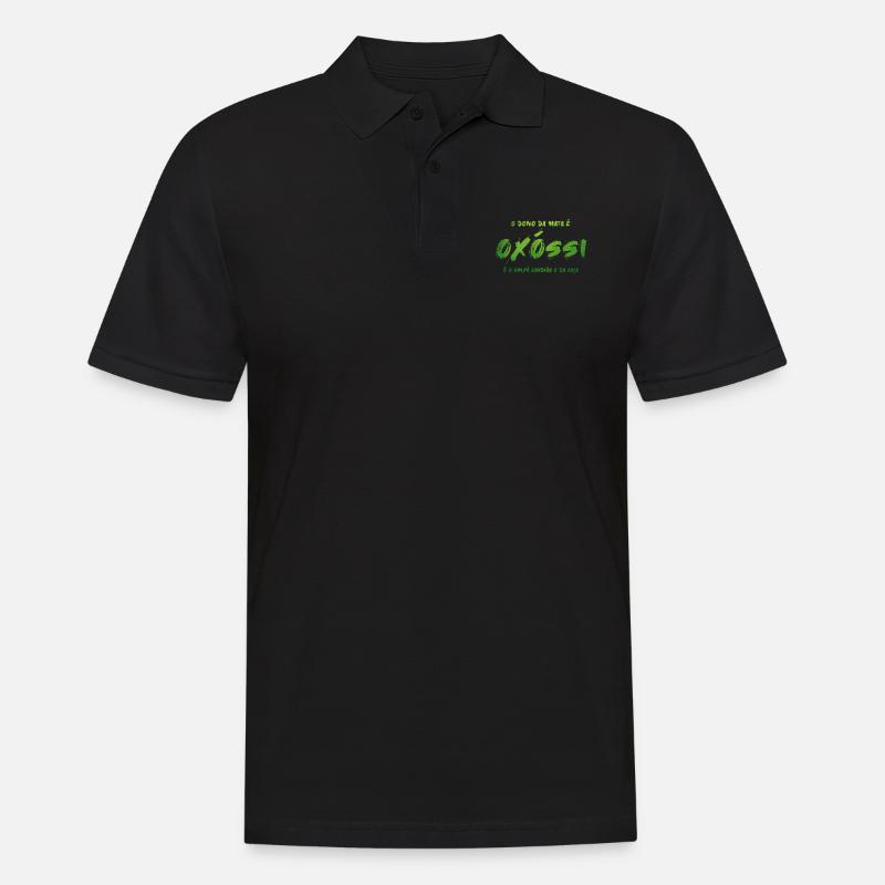 Oxóssi - Männer Poloshirt - Schwarz