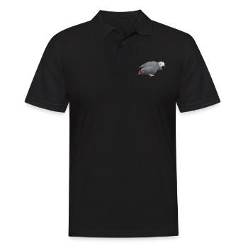 gray bird - Men's Polo Shirt - black - Front - Kai (181cm)