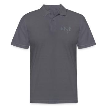 Apnoetauchen Freitaucher Herzschlag - Männer Poloshirt - Anthrazit - Vorne - Nico (186cm)
