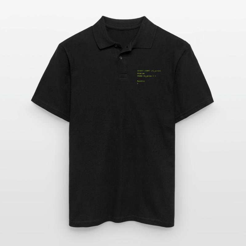 Select count Gift Programming Computer Science Men's Polo Shirt