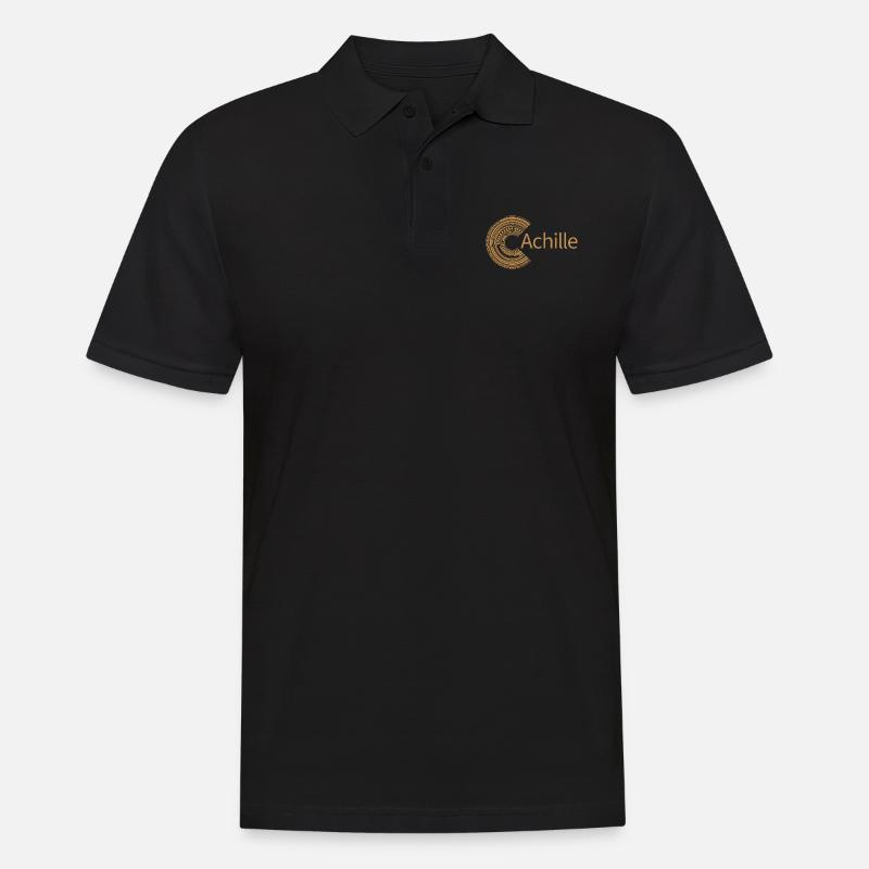 Für Achille - Männer Poloshirt - Schwarz