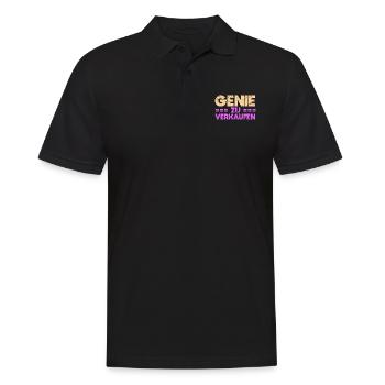 Genie Zu Verkaufen - Männer Poloshirt - Schwarz - Vorne - Kai (181cm)