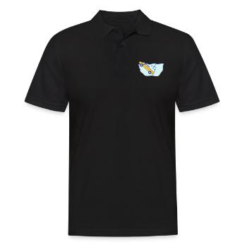 Diving Car - Männer Poloshirt - Schwarz - Vorne - Kai (181cm)