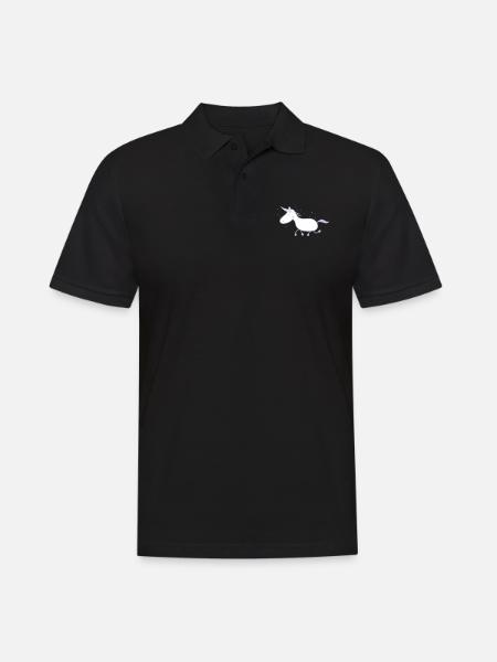 unicorn - Men's Polo Shirt - black