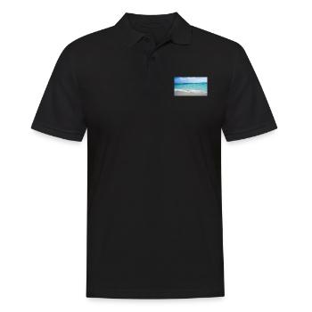 Meer - Männer Poloshirt - Schwarz - Vorne - Kai (181cm)