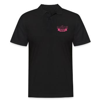 Babysprüche - Männer Poloshirt - Schwarz - Vorne - Kai (181cm)