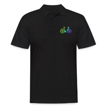 | vélo Cyclistes | | VTT Cycliste - Polo Homme - noir - Devant - Kai (181cm)