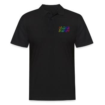 Schwarzwald | Gebirge | Wandern | Urlaub - Männer Poloshirt - Schwarz - Vorne - Kai (181cm)