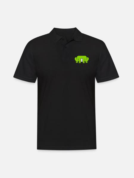 Disguise costume sitting frog - Men's Polo Shirt - black