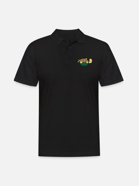 Schildkröte - Männer Poloshirt - Schwarz