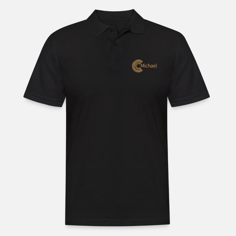 Für Michael - Männer Poloshirt - Schwarz