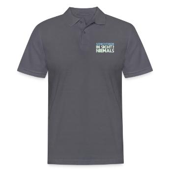 Schichtende In Sicht? Niemals - Männer Poloshirt - Anthrazit - Vorne - Nico (186cm)