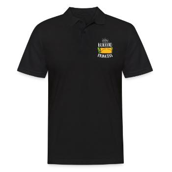 Burrito Princess Am National Burrito Day - Männer Poloshirt - Schwarz - Vorne - Kai (181cm)