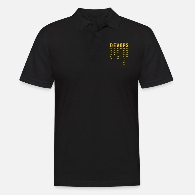 Devops Definition of Technical Computer - Men's Polo Shirt - black