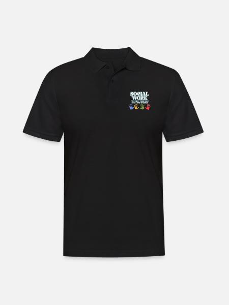Social Work Definition Proud - Men's Polo Shirt - black