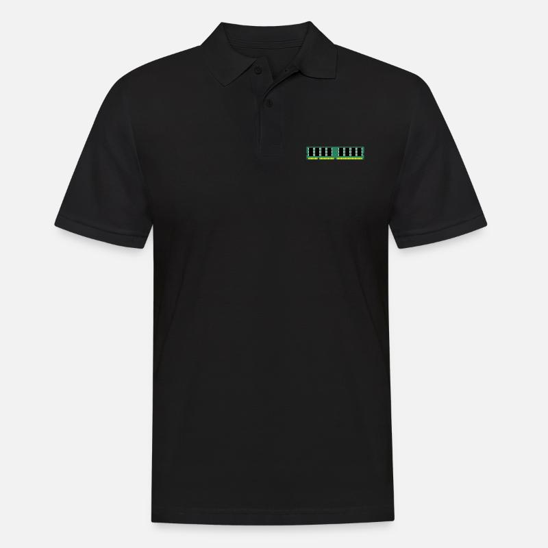 RAM Nerd Geschenkidee - Männer Poloshirt - Schwarz