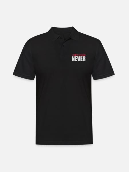 me sarcastic never quote - Men's Polo Shirt - black