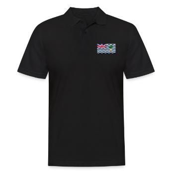 Britisches Territorium im Indischen Ozean - Männer Poloshirt - Schwarz - Vorne - Kai (181cm)