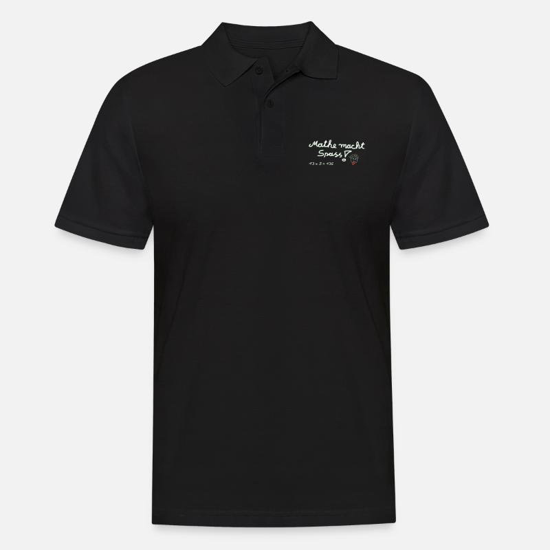 Math est un plaisir! - Polo Homme - noir