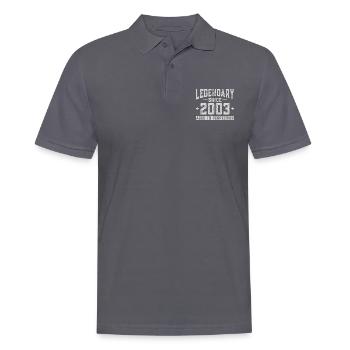 Legendary since 2003 - Men's Polo Shirt - charcoal grey - Front - Nico (186cm)