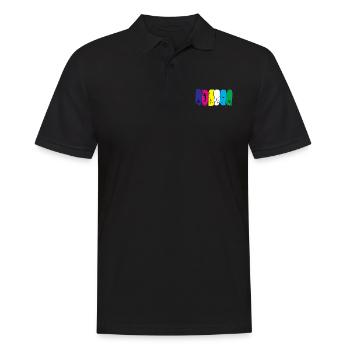 Golf Heartbeat - Men's Polo Shirt - black - Front - Kai (181cm)